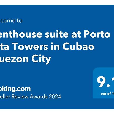 Penthouse Suite At Porto Vita Towers In Cubao Quezon City Манила Екстериор снимка